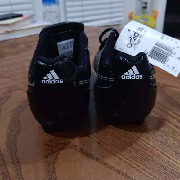 Adidas Cleats Kids Size 12 Black New - Picture 3 of 4